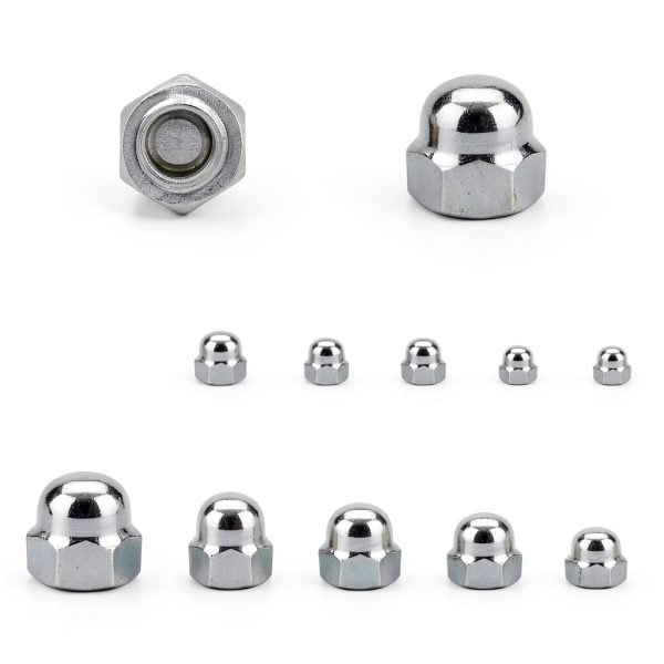 1/4-20 Acorn Hex Cap Dome Nuts by EASTLO 304 Stainless Steel 25 pcs-4