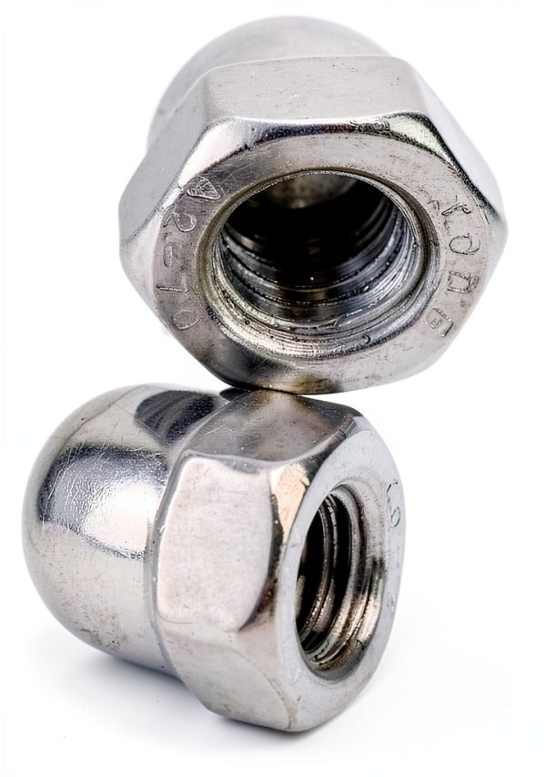 BQLZR 304 Stainless Steel Acorn Hex Nut M6 Hand Thread Pack of 10-2