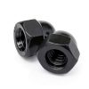 1/4"-20 Black Acorn Cap Nuts Bueyfolt Steel Dome Head 20 Pack-2