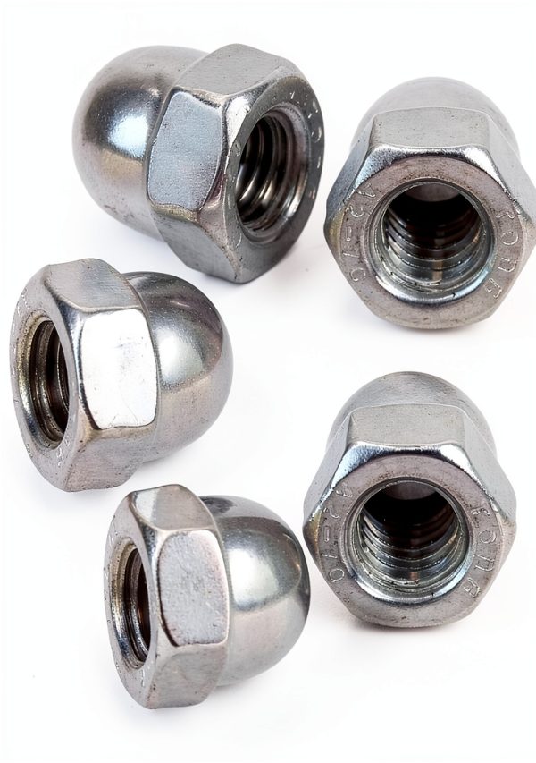 BQLZR 304 Stainless Steel Acorn Hex Nut M6 Hand Thread Pack of 10-1