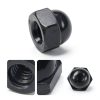 1/4"-20 Black Acorn Cap Nuts Bueyfolt Steel Dome Head 20 Pack-3