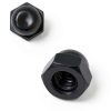 1/4"-20 Black Acorn Cap Nuts Bueyfolt Steel Dome Head 20 Pack-1