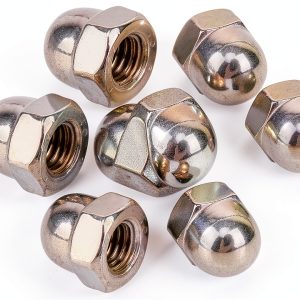 BQLZR 304 Stainless Steel Acorn Hex Nut M6 Hand Thread Pack of 10-0